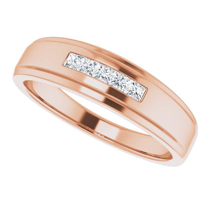 1/4 CTW Natural Diamond 5-Stone Band