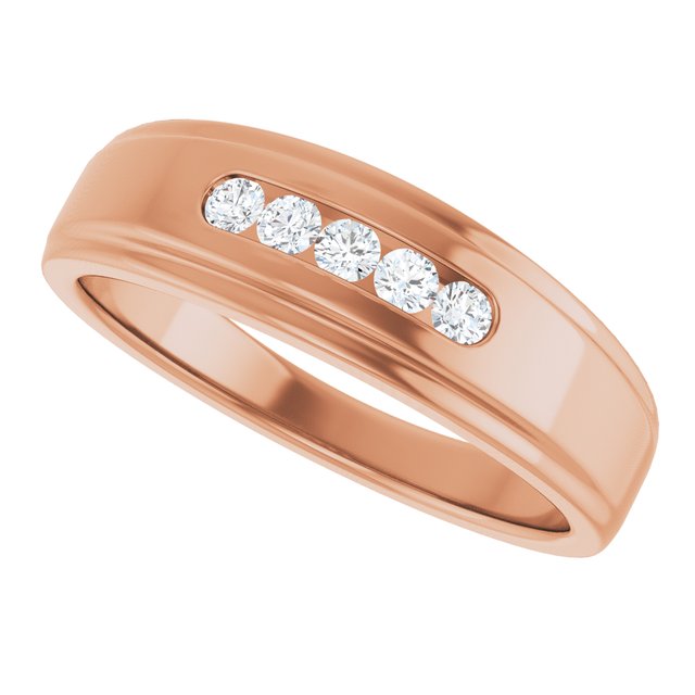 1/4 CTW Natural Diamond 5-Stone Band