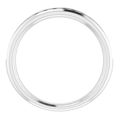 1/2 CTW Natural Diamond Matching Band, 3.3 mm