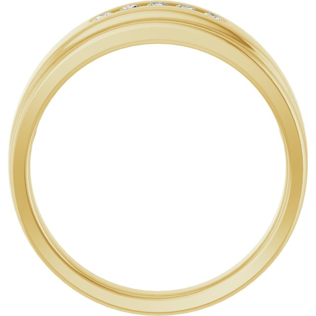 1/4 CTW Natural Diamond 5-Stone Band