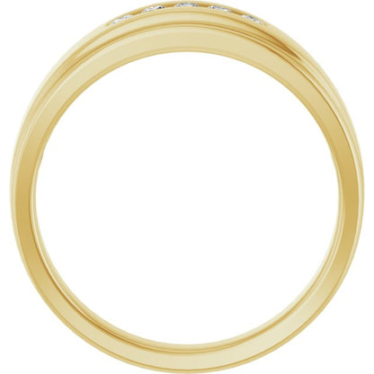 1/4 CTW Natural Diamond 5-Stone Band