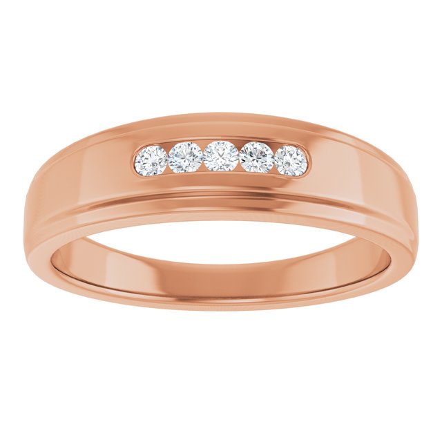 1/6 CTW Natural Diamond 5-Stone Band