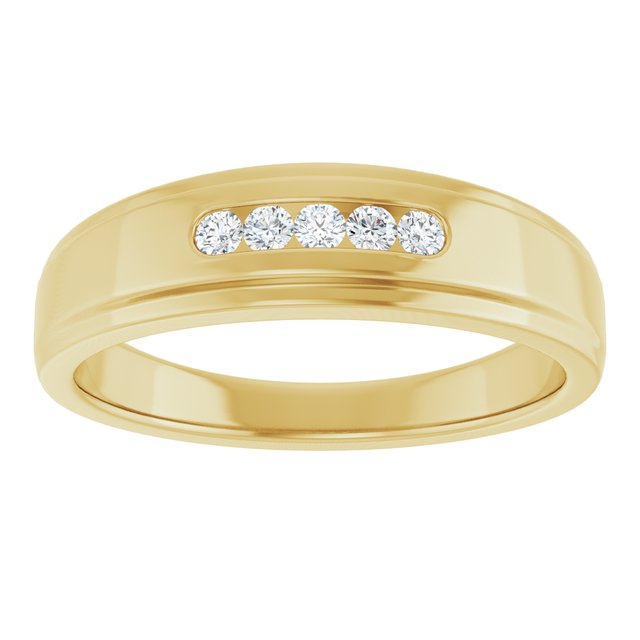 1/6 CTW Natural Diamond 5-Stone Band