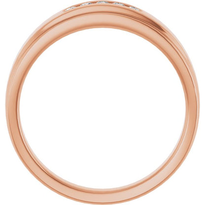 1/6 CTW Natural Diamond 5-Stone Band