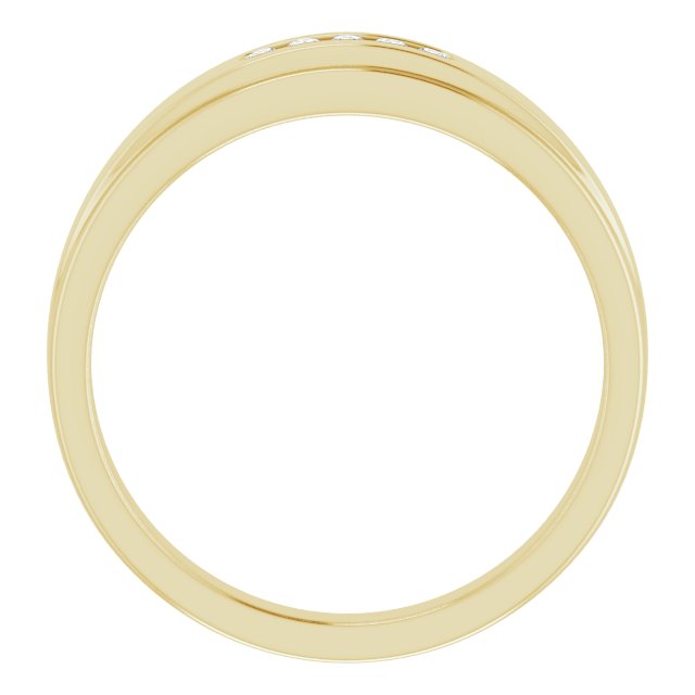 .08 CTW Natural Diamond 5-Stone Band