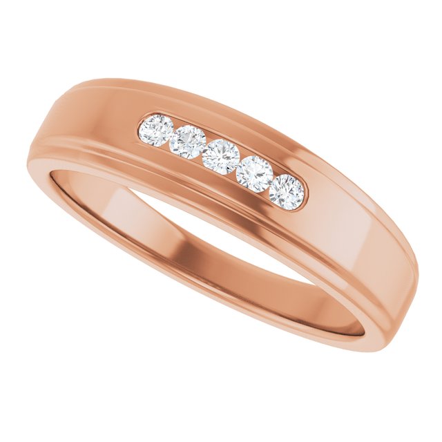 1/6 CTW Natural Diamond 5-Stone Band