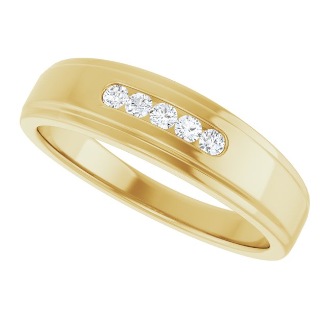 1/6 CTW Natural Diamond 5-Stone Band