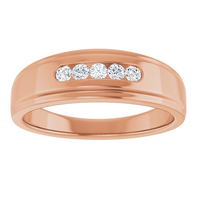 1/4 CTW Natural Diamond 5-Stone Band