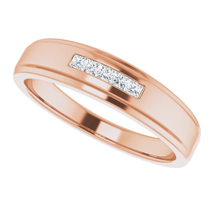 1/6 CTW Natural Diamond 5-Stone Band