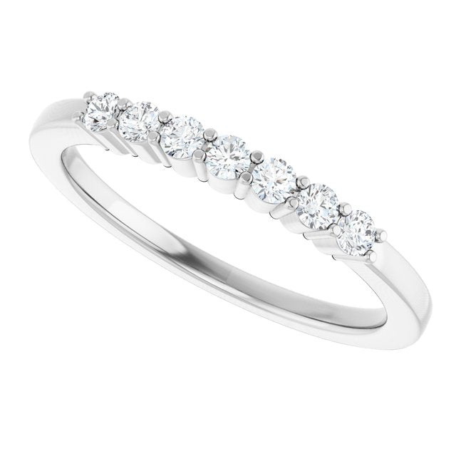 1/5 CTW Natural Diamond Anniversary Band, 2 mm