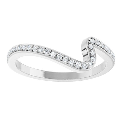 14K White Gold 1/6 CTW Natural Diamond Band, 7.08 mm
