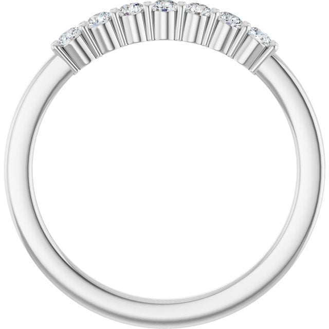 1/5 CTW Natural Diamond Anniversary Band, 2 mm