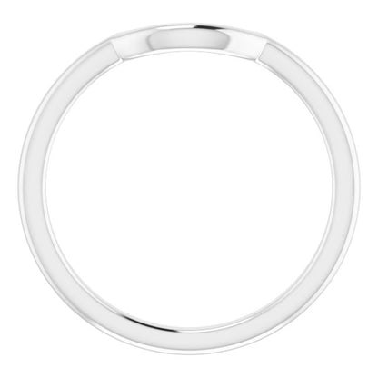 14K X1 White Gold Matching Band