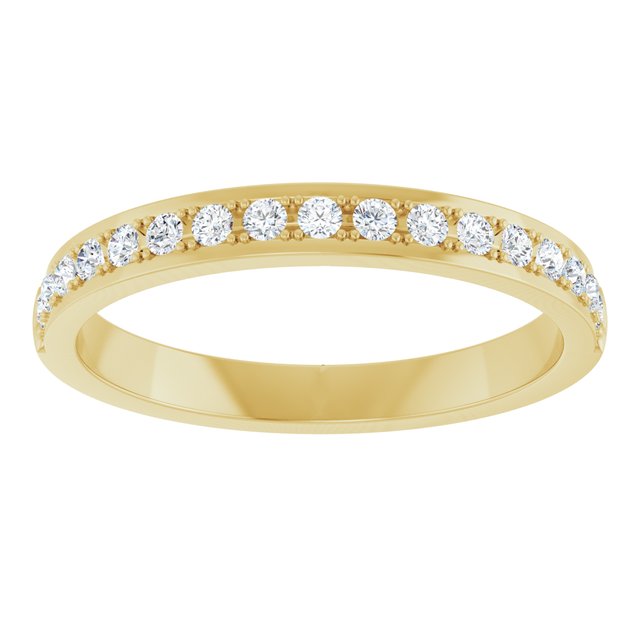 14K Yellow Gold 1/4 CTW Natural Diamond Anniversary Band, 20.73 mm
