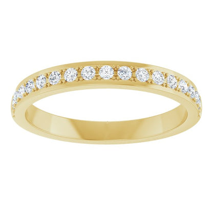 14K Yellow Gold 1/4 CTW Natural Diamond Anniversary Band, 20.73 mm