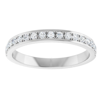 14K White Gold 1/5 CTW Natural Diamond Anniversary Band, 20.73 mm