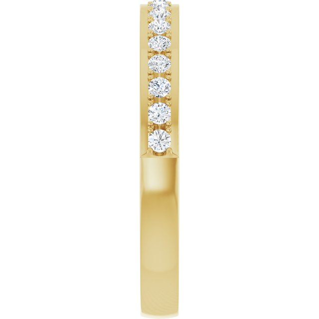 14K Yellow Gold 1/4 CTW Natural Diamond Anniversary Band, 20.73 mm