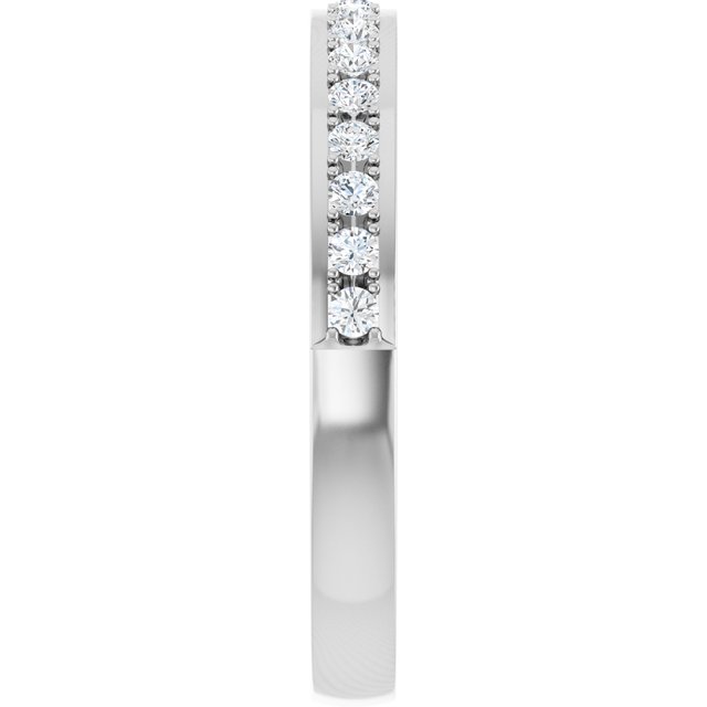14K White Gold 1/5 CTW Natural Diamond Anniversary Band, 20.73 mm