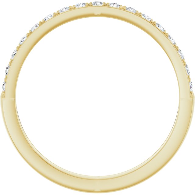 14K Yellow Gold 1/4 CTW Natural Diamond Anniversary Band, 20.73 mm