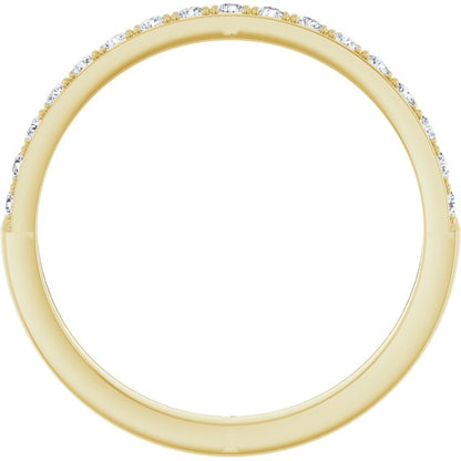 14K Yellow Gold 1/4 CTW Natural Diamond Anniversary Band, 20.73 mm