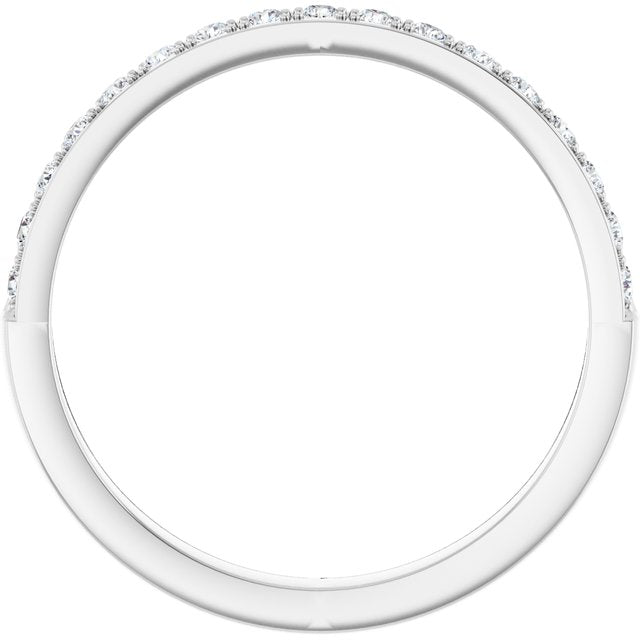 14K White Gold 1/5 CTW Natural Diamond Anniversary Band, 20.73 mm