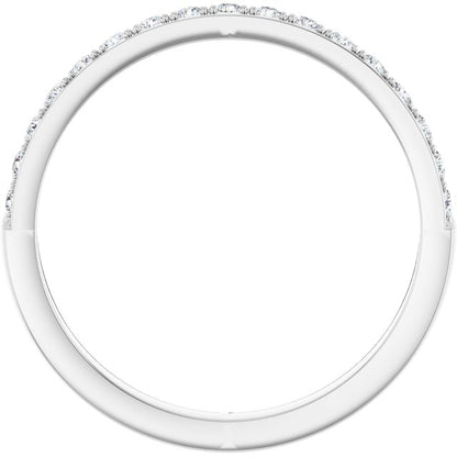 14K White Gold 1/5 CTW Natural Diamond Anniversary Band, 20.73 mm