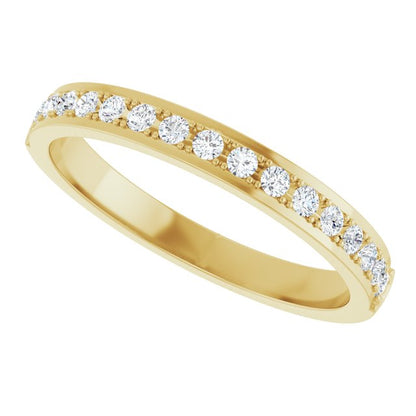14K Yellow Gold 1/4 CTW Natural Diamond Anniversary Band, 20.73 mm