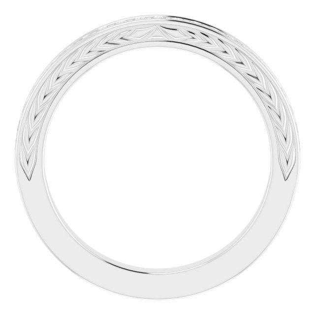 14K White Gold 1/3 CTW Natural Diamond Anniversary Band