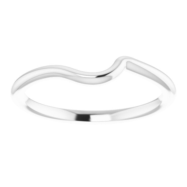 10K X1 White Gold Matching Band, 8.48 mm