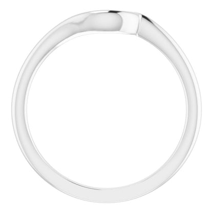 10K X1 White Gold Matching Band, 8.48 mm