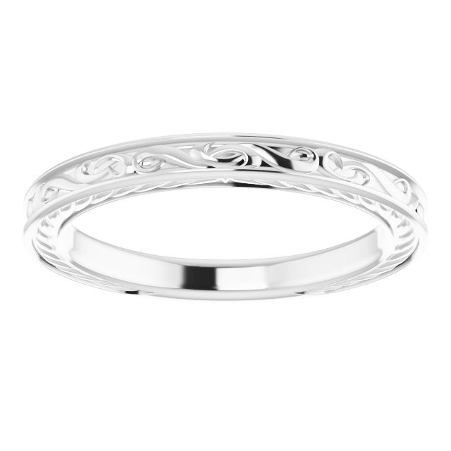 Sterling Silver Vintage-Style Band