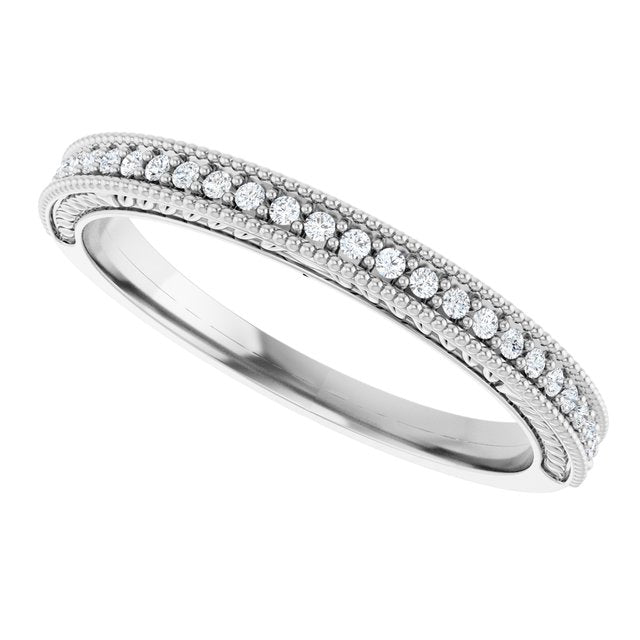 1/10 CTW Natural Diamond Anniversary Band, 2.5 mm