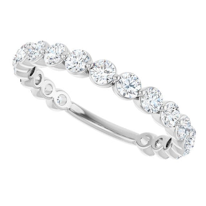 1 1/6 CTW Natural Diamond Anniversary Band, 2.8 mm