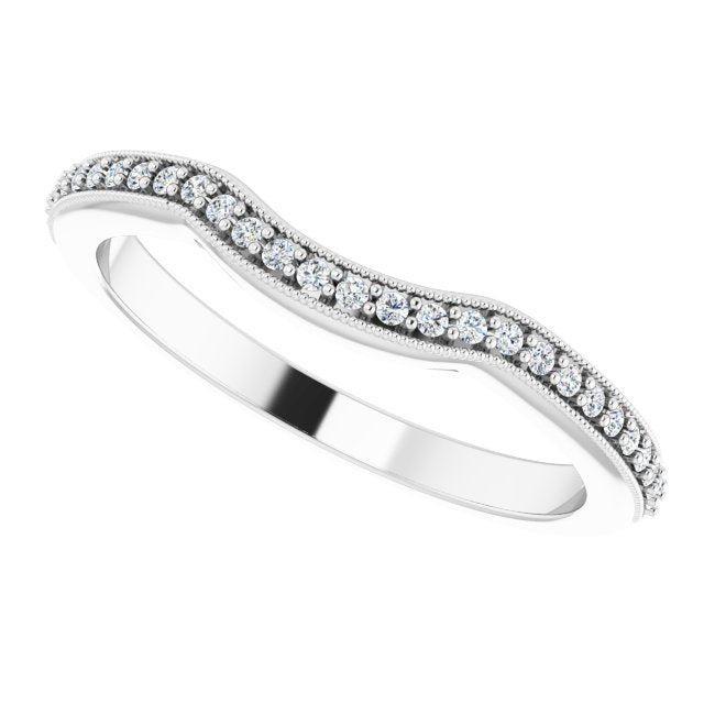 1/10 CTW Natural Diamond Matching Band, 2.3 mm