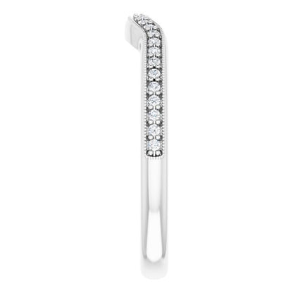 1/10 CTW Natural Diamond Matching Band, 2.3 mm