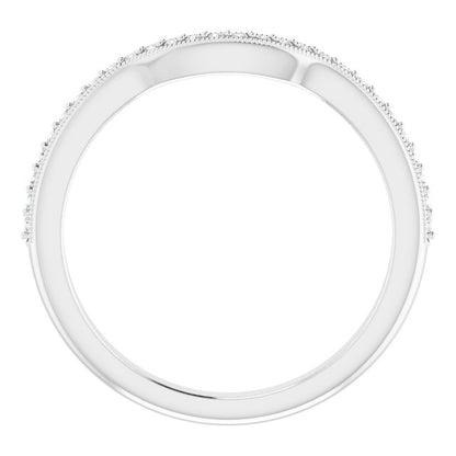 1/10 CTW Natural Diamond Matching Band, 2.3 mm