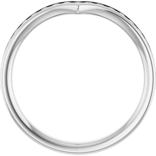 1/4 CTW Natural Diamond Contour Band, 3 mm