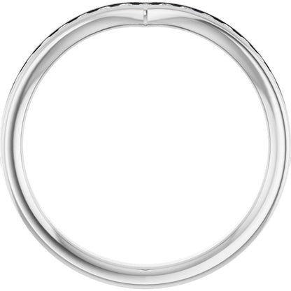 1/4 CTW Natural Diamond Contour Band, 3 mm