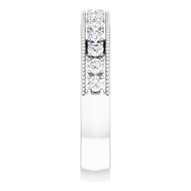 3/8 CTW Natural Diamond Anniversary Band, 3.7 mm
