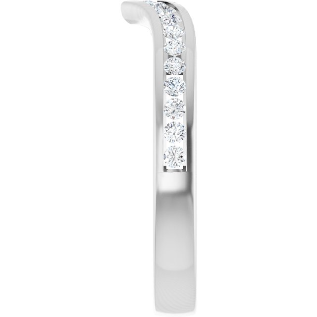 1/4 CTW Natural Diamond Contour Band, 3 mm