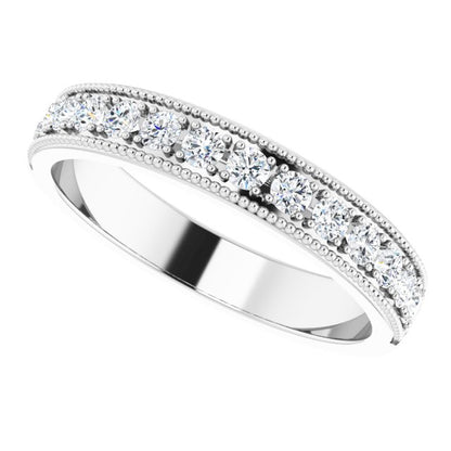 3/8 CTW Natural Diamond Anniversary Band, 3.7 mm