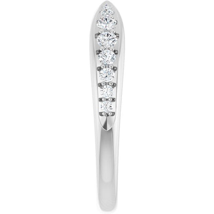 1/5 CTW Natural Diamond Pinched Contour Band