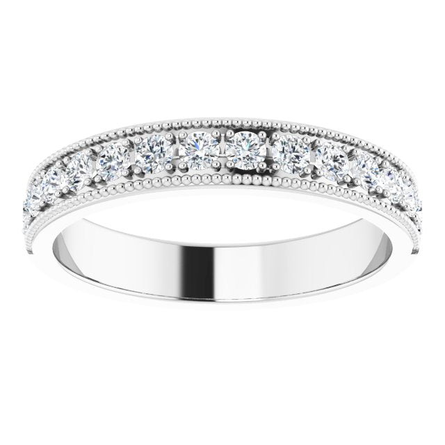 3/8 CTW Natural Diamond Anniversary Band, 3.7 mm