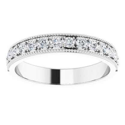 3/8 CTW Natural Diamond Anniversary Band, 3.7 mm