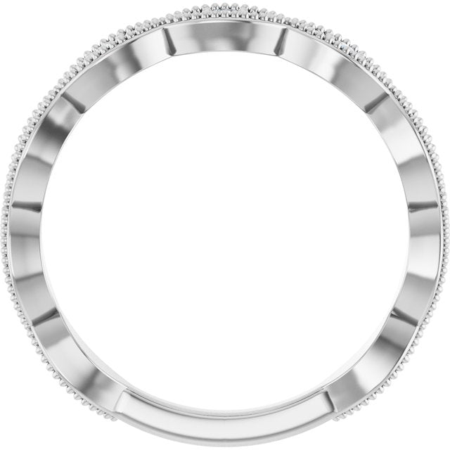 1/5 CTW Natural Diamond Infinity-Inspired Anniversary Band, 3.1 mm