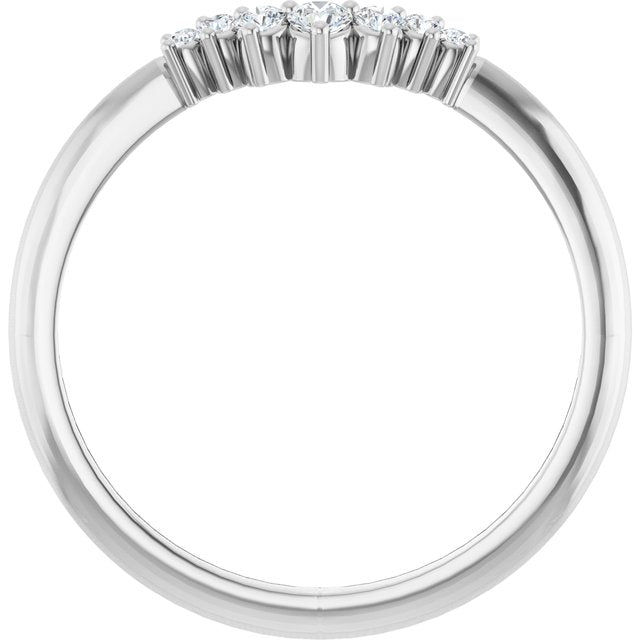 1/8 CTW Natural Diamond Contour Band, 10.93 mm
