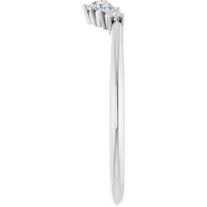 1/8 CTW Natural Diamond Contour Band, 10.93 mm