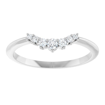 1/8 CTW Natural Diamond Contour Band, 10.93 mm