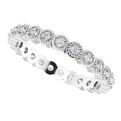 1/5 CTW Natural Diamond Eternity Band, 3 mm