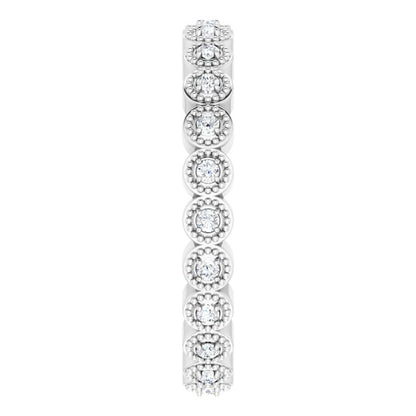 1/5 CTW Natural Diamond Eternity Band, 3 mm